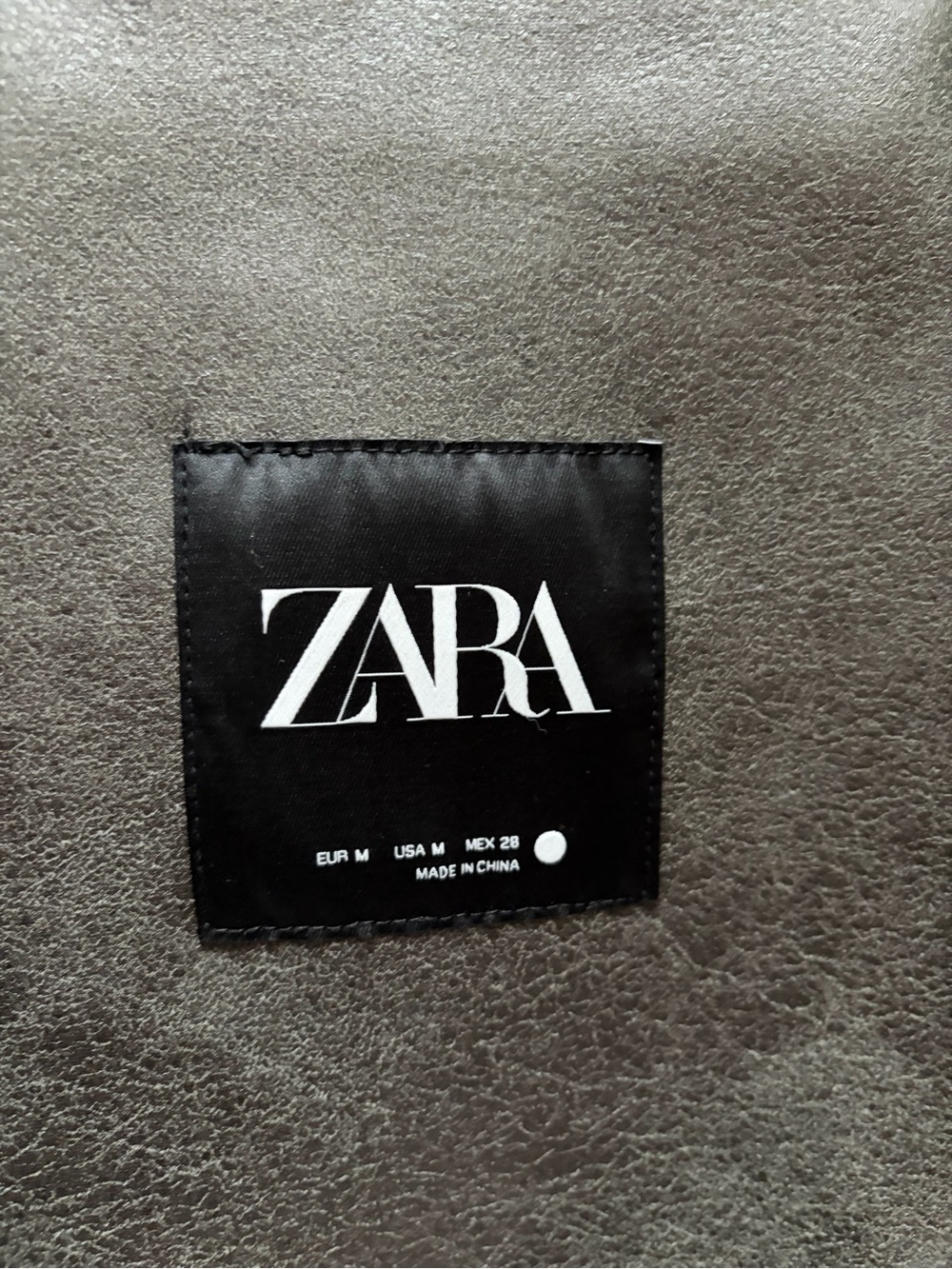 ZARA Oversized fit Faux Shearling Lined Double Breasted Faux Suede Jacket Coat - Picture 5 of 16